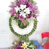 Kệ hoa chia buồn 2 màu HTL035