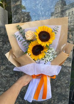 Bó hoa 2 bông hướng dương